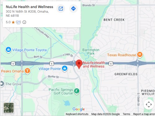 Get Directions from your location to NuLife Health & Wellness in Omaha, NE